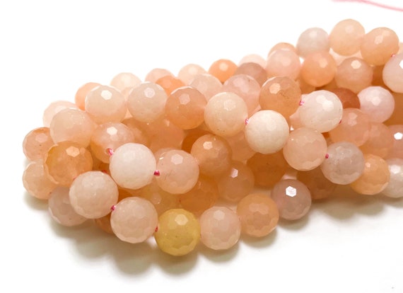 Pink Aventurine, Natural Aventurine Faceted Round 10mm Loose Gemstone Beads - Rnf109