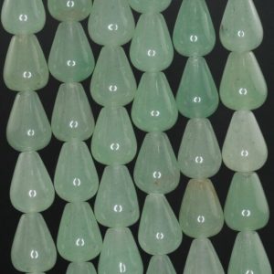 Shop Aventurine Bead Shapes! 12x9MM Green Aventurine Gemstone Tear Drop Loose Beads 7.5 inch Half Strand (90182371-A126) | Natural genuine other-shape Aventurine beads for beading and jewelry making.  #jewelry #beads #beadedjewelry #diyjewelry #jewelrymaking #beadstore #beading #affiliate #ad
