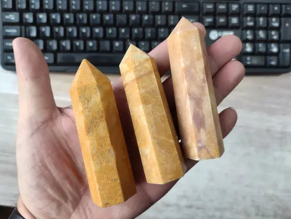 Aventurine Tower Yellow Aventurine Obelisk Crystal Tower Point Gemstone Tower Wand Point Bulk Wholesale For Gifts 3316