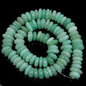 Shop Aventurine Rondelle Beads! gem semiprecious Natural Green Aventurine Freeform Rondelle Disk Beads, Spacer Stone beads,  Jewelry beads 3-5×8-13mm, 15'' strand | Natural genuine rondelle Aventurine beads for beading and jewelry making.  #jewelry #beads #beadedjewelry #diyjewelry #jewelrymaking #beadstore #beading #affiliate #ad