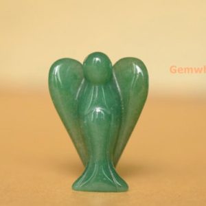 Shop Aventurine Shapes! 1PC 36x28mm Green aventurine Angel, Spirit Guide Carving Gemstone Angel, Carved Stone Figurine,Guardian Angel,Pocket Angel | Natural genuine stones & crystals in various shapes & sizes. Buy raw cut, tumbled, or polished gemstones for making jewelry or crystal healing energy vibration raising reiki stones. #crystals #gemstones #crystalhealing #crystalsandgemstones #energyhealing #affiliate #ad