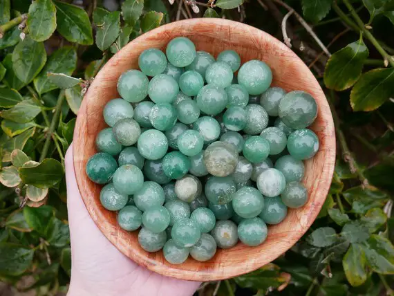 Green Aventurine Spheres - Crystal Spheres - Aventurine Stone For Money - Crystals For Luck - Crystal Orbs Balls - Aventurine Quartz - Reiki