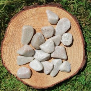 Shop Tumbled Aventurine Crystals & Pocket Stones! White Aventurine Medium Tumbled | Natural genuine stones & crystals in various shapes & sizes. Buy raw cut, tumbled, or polished gemstones for making jewelry or crystal healing energy vibration raising reiki stones. #crystals #gemstones #crystalhealing #crystalsandgemstones #energyhealing #affiliate #ad