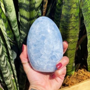 Shop Blue Calcite Shapes! Blue Calcite free form for calming nerves, worries, and anxieties | Natural genuine stones & crystals in various shapes & sizes. Buy raw cut, tumbled, or polished gemstones for making jewelry or crystal healing energy vibration raising reiki stones. #crystals #gemstones #crystalhealing #crystalsandgemstones #energyhealing #affiliate #ad