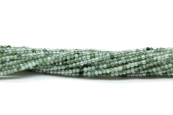 Blue Fluorite Rondelle Beads,gemstones Beads,natural Faceted Beads,2mm-2.5mm Beads Strand,micro Faceted Beads,13"strand,jewelry Making Beads