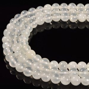Shop Calcite Beads! Natural White Calcite Smooth Round Beads Size 4mm 6mm 8mm 10mm 12mm 15.5''Strand | Natural genuine round Calcite beads for beading and jewelry making.  #jewelry #beads #beadedjewelry #diyjewelry #jewelrymaking #beadstore #beading #affiliate #ad
