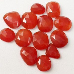 Shop Carnelian Cabochons! 12-16mm Orange Chalcedony Rose Cut  Flat Back Cabochon, Loose Chalcedony Rose Cut Gemstones For Jewelry, Carnelian Chalcedony – KS3174 | Natural genuine stones & crystals in various shapes & sizes. Buy raw cut, tumbled, or polished gemstones for making jewelry or crystal healing energy vibration raising reiki stones. #crystals #gemstones #crystalhealing #crystalsandgemstones #energyhealing #affiliate #ad