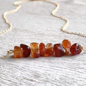 Shop Carnelian Necklaces! Red Carnelian Necklace, Beaded Crystal Necklace Silver or Gold, Carnelian Jewelry, July Birthstone Necklace, Red Gemstone Necklace for Women | Natural genuine Carnelian necklaces. Buy crystal jewelry, handmade handcrafted artisan jewelry for women.  Unique handmade gift ideas. #jewelry #beadednecklaces #beadedjewelry #gift #shopping #handmadejewelry #fashion #style #product #necklaces #affiliate #ad