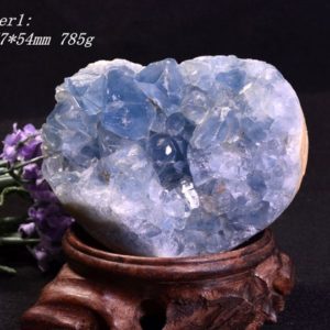 Shop Celestite Stones & Crystals! Big Comfortable Natural Sky Blue Celestite Geode,Blue Quartz,Crystal Clusters,Heart Geode,Rock,Healing Energy,Christmas,Valentine's Day | Natural genuine stones & crystals in various shapes & sizes. Buy raw cut, tumbled, or polished gemstones for making jewelry or crystal healing energy vibration raising reiki stones. #crystals #gemstones #crystalhealing #crystalsandgemstones #energyhealing #affiliate #ad