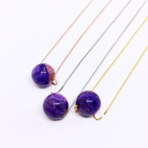 Shop Charoite Jewelry! Charoite Necklace, Minimalist Sterling Halskette, Purple Planet Necklace, Natural AAA Charoite, Unique valentines gift, Collier violet | Natural genuine Charoite jewelry. Buy crystal jewelry, handmade handcrafted artisan jewelry for women.  Unique handmade gift ideas. #jewelry #beadedjewelry #beadedjewelry #gift #shopping #handmadejewelry #fashion #style #product #jewelry #affiliate #ad