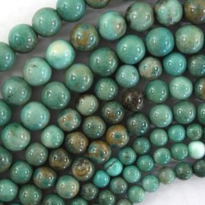 Shop Chrysoprase Beads! Natural Dark Green Chrysoprase Round Beads Gemstone 15" Strand S3 6mm 8mm 10mm | Natural genuine beads Chrysoprase beads for beading and jewelry making.  #jewelry #beads #beadedjewelry #diyjewelry #jewelrymaking #beadstore #beading #affiliate #ad