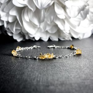 Shop Citrine Bracelets! Natural Citrine Silver Bracelet Satellite Ankle Bracelet | Natural genuine Citrine bracelets. Buy crystal jewelry, handmade handcrafted artisan jewelry for women.  Unique handmade gift ideas. #jewelry #beadedbracelets #beadedjewelry #gift #shopping #handmadejewelry #fashion #style #product #bracelets #affiliate #ad