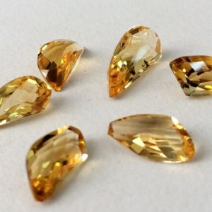 Shop Citrine Faceted Beads! 6x11mm – 7x15mm Citrine Fancy Shape Cut Stone Lot, Faceted Rare Citrine, Loose Citrine Cut Stones , 3 Pcs Citrine For Jewelry – KSN199 | Natural genuine faceted Citrine beads for beading and jewelry making.  #jewelry #beads #beadedjewelry #diyjewelry #jewelrymaking #beadstore #beading #affiliate #ad