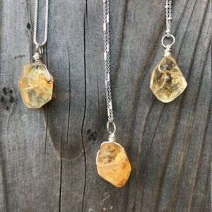 Citrine / Citrine Necklace / Citrine Pendant / Chakra Jewelry / Citrine Jewelry | Natural genuine Citrine pendants. Buy crystal jewelry, handmade handcrafted artisan jewelry for women.  Unique handmade gift ideas. #jewelry #beadedpendants #beadedjewelry #gift #shopping #handmadejewelry #fashion #style #product #pendants #affiliate #ad