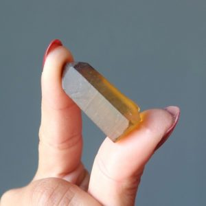 Shop Citrine Points & Wands! Citrine Untreated Natural Crystal Point, Real Abundance Stone | Natural genuine stones & crystals in various shapes & sizes. Buy raw cut, tumbled, or polished gemstones for making jewelry or crystal healing energy vibration raising reiki stones. #crystals #gemstones #crystalhealing #crystalsandgemstones #energyhealing #affiliate #ad
