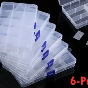 Shop Bead Storage Containers & Organizers! Clear Jewelry Box 6-Pack Plastic Bead Storage Container Earrings Organizer Bead Storage Box Craft Supply Boxes Craft Boxes Bead Containers | Shop jewelry making and beading supplies, tools & findings for DIY jewelry making and crafts. #jewelrymaking #diyjewelry #jewelrycrafts #jewelrysupplies #beading #affiliate #ad