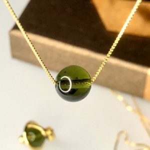 Shop Moldavite Jewelry! Czech Moldavite Necklace Sterling Silver Gold | pendant charm genuine moldavite choker moldavite chain minimalist moldavite necklace jewelry | Natural genuine Moldavite jewelry. Buy crystal jewelry, handmade handcrafted artisan jewelry for women.  Unique handmade gift ideas. #jewelry #beadedjewelry #beadedjewelry #gift #shopping #handmadejewelry #fashion #style #product #jewelry #affiliate #ad