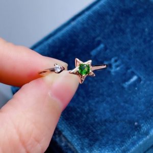 Shop Diopside Rings! Adjustable Ring | Dainty Ring | Real Round Diopside Stone | Diopside Jewelry | Personalized Gift | Diopside Jewelry | Free Engraving | Rings | Natural genuine Diopside rings, simple unique handcrafted gemstone rings. #rings #jewelry #shopping #gift #handmade #fashion #style #affiliate #ad