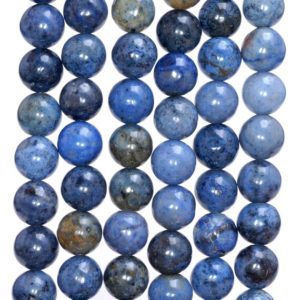 Shop Dumortierite Round Beads! 10mm South Africa Dumortierite Dark Blue Gemstone Blue Round Loose Beads 15 inch Full Strand (80005897-M31) | Natural genuine round Dumortierite beads for beading and jewelry making.  #jewelry #beads #beadedjewelry #diyjewelry #jewelrymaking #beadstore #beading #affiliate #ad