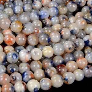 Shop Dumortierite Beads! Genuine Rare Dumortierite In Quartz Gemstone Grade A Round 4MM 5MM 6MM 7MM 8MM 9MM Loose Beads (D77) | Natural genuine round Dumortierite beads for beading and jewelry making.  #jewelry #beads #beadedjewelry #diyjewelry #jewelrymaking #beadstore #beading #affiliate #ad