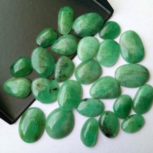 Shop Emerald Cabochons! 9-12mm Emerald Plain Cabochons, Natural Emerald Free Form Flat Back Cabochons For Jewelry, Loose Emerald (5 Pcs To 10 Pcs Options) – PDG287 | Natural genuine stones & crystals in various shapes & sizes. Buy raw cut, tumbled, or polished gemstones for making jewelry or crystal healing energy vibration raising reiki stones. #crystals #gemstones #crystalhealing #crystalsandgemstones #energyhealing #affiliate #ad