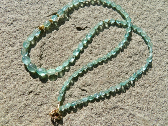 Emerald & 18k Gold Necklace, Emerald Jewelry, Zambian Emerald Necklace