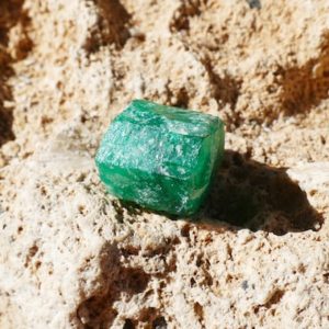 Shop Raw & Rough Emerald Stones! Emerald Crystal Terminated Specimen 13.3 carats | Natural genuine stones & crystals in various shapes & sizes. Buy raw cut, tumbled, or polished gemstones for making jewelry or crystal healing energy vibration raising reiki stones. #crystals #gemstones #crystalhealing #crystalsandgemstones #energyhealing #affiliate #ad