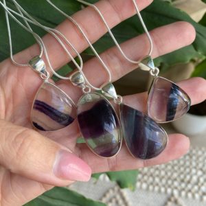 Shop Fluorite Pendants! Fluorite necklace, pendant necklace, silver | Natural genuine Fluorite pendants. Buy crystal jewelry, handmade handcrafted artisan jewelry for women.  Unique handmade gift ideas. #jewelry #beadedpendants #beadedjewelry #gift #shopping #handmadejewelry #fashion #style #product #pendants #affiliate #ad