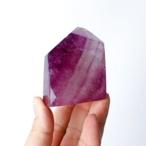 Shop Fluorite Shapes! Purple Magenta Fluorite Polished Freeform | Natural genuine stones & crystals in various shapes & sizes. Buy raw cut, tumbled, or polished gemstones for making jewelry or crystal healing energy vibration raising reiki stones. #crystals #gemstones #crystalhealing #crystalsandgemstones #energyhealing #affiliate #ad