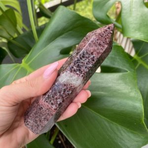 Shop Garnet Points & Wands! Garnet standing tower, garnet | Natural genuine stones & crystals in various shapes & sizes. Buy raw cut, tumbled, or polished gemstones for making jewelry or crystal healing energy vibration raising reiki stones. #crystals #gemstones #crystalhealing #crystalsandgemstones #energyhealing #affiliate #ad