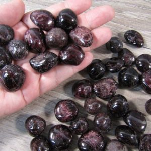Shop Tumbled Garnet Crystals & Pocket Stones! Garnet 3/4 inch + Tumbled Stone T111 | Natural genuine stones & crystals in various shapes & sizes. Buy raw cut, tumbled, or polished gemstones for making jewelry or crystal healing energy vibration raising reiki stones. #crystals #gemstones #crystalhealing #crystalsandgemstones #energyhealing #affiliate #ad