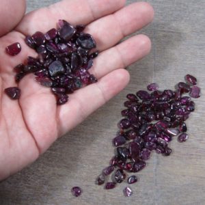 Shop Tumbled Garnet Crystals & Pocket Stones! Garnet Chip Tumbled Stone Small Bag T225 | Natural genuine stones & crystals in various shapes & sizes. Buy raw cut, tumbled, or polished gemstones for making jewelry or crystal healing energy vibration raising reiki stones. #crystals #gemstones #crystalhealing #crystalsandgemstones #energyhealing #affiliate #ad
