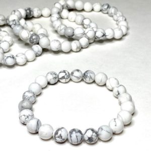 Shop Howlite Jewelry! Howlite Crystal Bracelet | Natural genuine Howlite jewelry. Buy crystal jewelry, handmade handcrafted artisan jewelry for women.  Unique handmade gift ideas. #jewelry #beadedjewelry #beadedjewelry #gift #shopping #handmadejewelry #fashion #style #product #jewelry #affiliate #ad