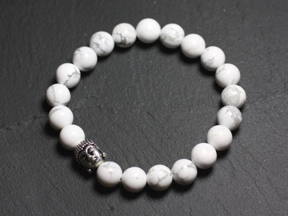 Bracelet Bouddha Et Pierre Semi Précieuse - Howlite