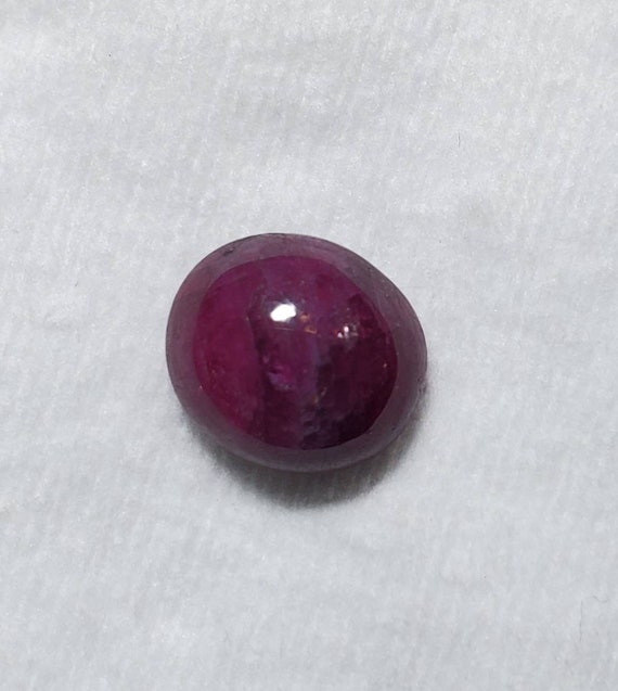 Star Ruby Gemstone For Jewelry Designing. Pigeon Blood Ruby Cabochon For Jewelry Making. Star Ruby Cabochon! 8 Carets! 9mm