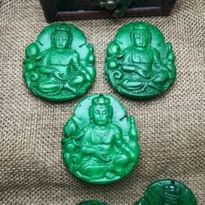 Shop Jade Pendants! Archaistic Design Jade Pendant Ancient China Culture Amulet Guanyin Bodhisattva | Natural genuine Jade pendants. Buy crystal jewelry, handmade handcrafted artisan jewelry for women.  Unique handmade gift ideas. #jewelry #beadedpendants #beadedjewelry #gift #shopping #handmadejewelry #fashion #style #product #pendants #affiliate #ad