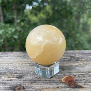 Yellow Jade Sphere – Reiki Charged – Powerful Energy – Good-Luck Crystal Ball  – Brings Good Luck & Friendship – Protective Crystal #2 | Natural genuine stones & crystals in various shapes & sizes. Buy raw cut, tumbled, or polished gemstones for making jewelry or crystal healing energy vibration raising reiki stones. #crystals #gemstones #crystalhealing #crystalsandgemstones #energyhealing #affiliate #ad