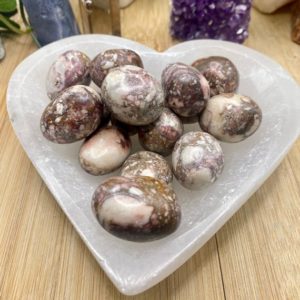 Shop Tumbled Jasper Crystals & Pocket Stones! Premium Pink Porcelain Jasper Tumbled Stones | Natural genuine stones & crystals in various shapes & sizes. Buy raw cut, tumbled, or polished gemstones for making jewelry or crystal healing energy vibration raising reiki stones. #crystals #gemstones #crystalhealing #crystalsandgemstones #energyhealing #affiliate #ad