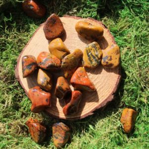 Shop Tumbled Jasper Crystals & Pocket Stones! Tiger Tail Jasper Tumbled | Natural genuine stones & crystals in various shapes & sizes. Buy raw cut, tumbled, or polished gemstones for making jewelry or crystal healing energy vibration raising reiki stones. #crystals #gemstones #crystalhealing #crystalsandgemstones #energyhealing #affiliate #ad