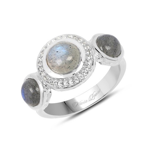 Labradorite Ring, Natural Labradorite Sterling Silver Ring For Women, Boho Silver Ring, Healing Gemstone Silver Ring, Reiki Jewelry
