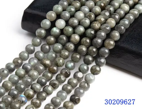 Natural Gray Labradorite Gemstone Grade Ab Round 6mm 10mm Loose Beads