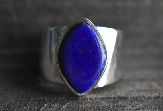Natural Lapis Ring,925 Silver Ring,mens Lapis Ring,unisex Ring,unisex Lapis Ring,lapis Lazuli Ring,lapis Gemstone Ring,gemstone Ring