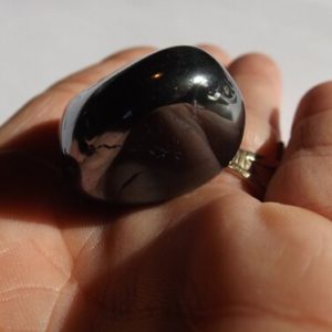 Shop Tumbled Hematite Crystals & Pocket Stones! Large Hematite Tumble Palm Size | Natural genuine stones & crystals in various shapes & sizes. Buy raw cut, tumbled, or polished gemstones for making jewelry or crystal healing energy vibration raising reiki stones. #crystals #gemstones #crystalhealing #crystalsandgemstones #energyhealing #affiliate #ad