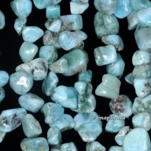 Shop Larimar Chip & Nugget Beads! Larimar Gemstone Grade A Blue Pebble Chips 18×12-8x4mm Loose Beads 15.5 inch Full Strand (90187009-106a) | Natural genuine chip Larimar beads for beading and jewelry making.  #jewelry #beads #beadedjewelry #diyjewelry #jewelrymaking #beadstore #beading #affiliate #ad