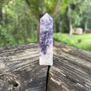 Shop Lepidolite Points & Wands! Lepidolite Crystal Tower – Reiki Charged  – Lilac Lithium Lepidolite – Support for Depression & Anxiety – #9 | Natural genuine stones & crystals in various shapes & sizes. Buy raw cut, tumbled, or polished gemstones for making jewelry or crystal healing energy vibration raising reiki stones. #crystals #gemstones #crystalhealing #crystalsandgemstones #energyhealing #affiliate #ad