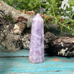 Shop Lepidolite Points & Wands! Lepidolite Point – Lepidolite Obelisk – Reiki Charged  – Lilac Lithium Lepidolite Point – Support for Depression & Anxiety – #13 | Natural genuine stones & crystals in various shapes & sizes. Buy raw cut, tumbled, or polished gemstones for making jewelry or crystal healing energy vibration raising reiki stones. #crystals #gemstones #crystalhealing #crystalsandgemstones #energyhealing #affiliate #ad