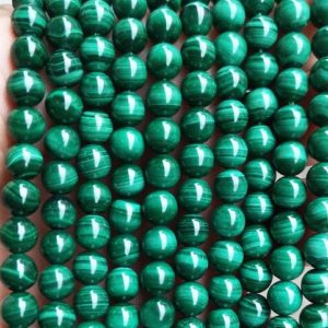 Shop Malachite Round Beads! Natural AAAA Malachite Smooth Round Beads,4mm 6mm 8mm 10mm 12mm Malachite Beads Wholesale Supply,one strand 15'' | Natural genuine round Malachite beads for beading and jewelry making.  #jewelry #beads #beadedjewelry #diyjewelry #jewelrymaking #beadstore #beading #affiliate #ad