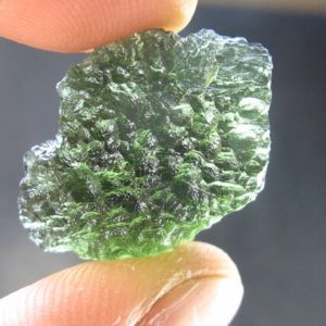 Shop Moldavite Stones & Crystals! Moldavite Tektite Raw Piece from Czech Republic – 0.9" – 21.80 Carats – 4.3 Grams | Natural genuine stones & crystals in various shapes & sizes. Buy raw cut, tumbled, or polished gemstones for making jewelry or crystal healing energy vibration raising reiki stones. #crystals #gemstones #crystalhealing #crystalsandgemstones #energyhealing #affiliate #ad