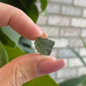 Moldavite tektite stone, raw , rough, genuine, real | Natural genuine stones & crystals in various shapes & sizes. Buy raw cut, tumbled, or polished gemstones for making jewelry or crystal healing energy vibration raising reiki stones. #crystals #gemstones #crystalhealing #crystalsandgemstones #energyhealing #affiliate #ad