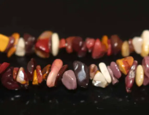 Natural Mookaite Chip Nugget Beads,one Strand 15",mookaite Beads